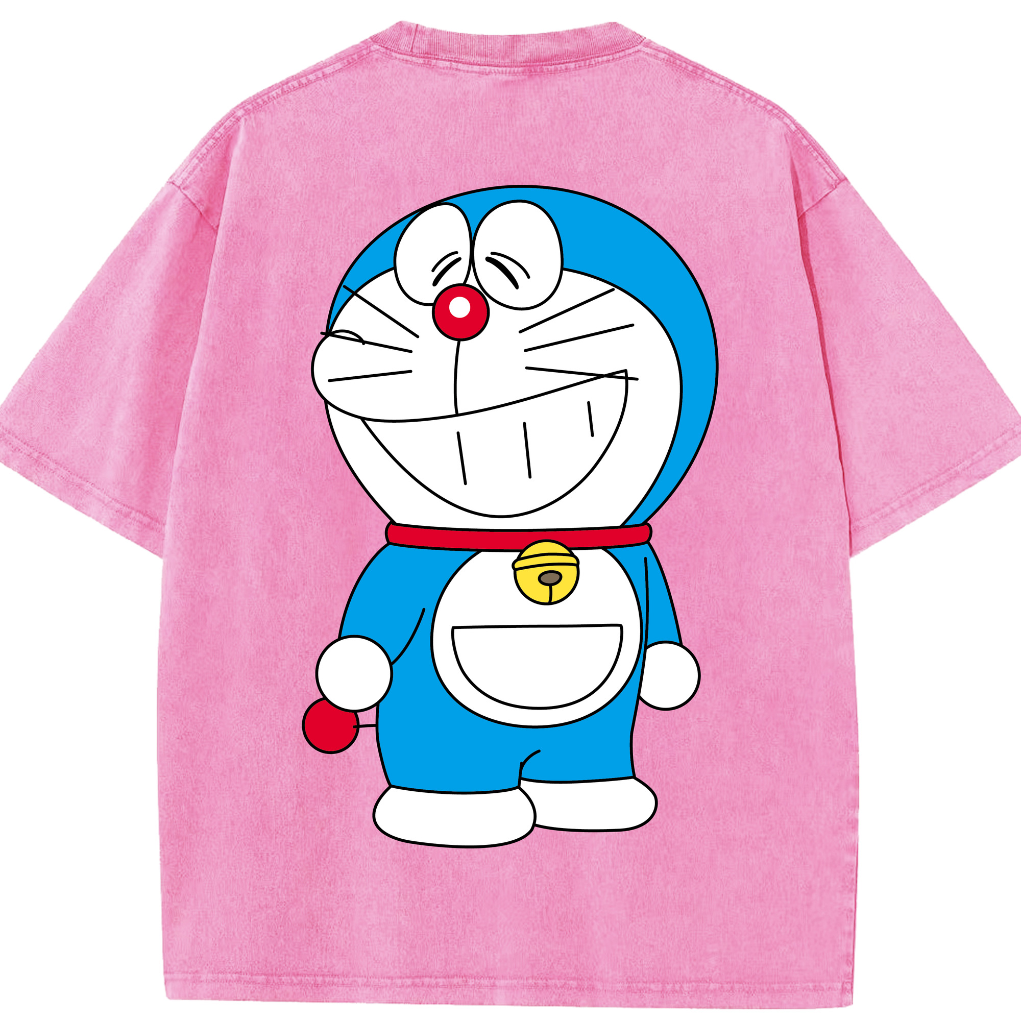 （画像用） ドラえもん Doraemon 綿100% ヴィンテージ風 半袖Tシャツ（背面プリント）